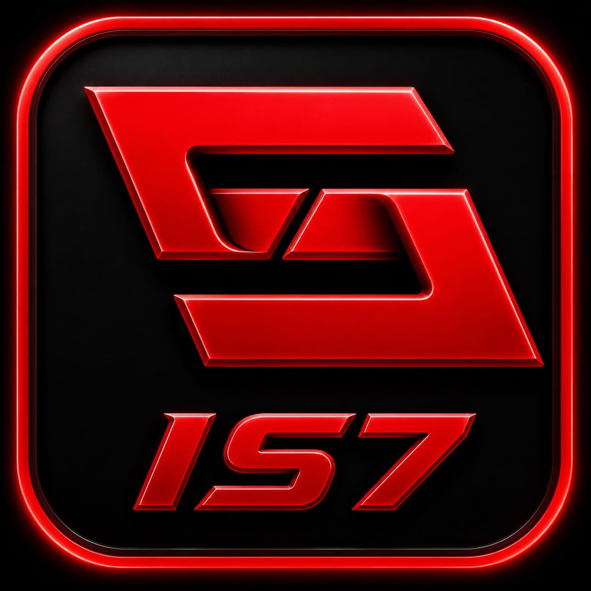 IS7 Game red and black app logo for Android APK download